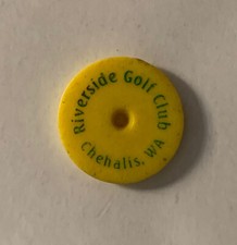 Vintage Riverside Golf Club Fairway Ball Marker Chehalis Washington 70s 80s Vtg