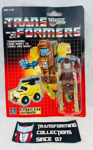 Transformers Original G1 1986 Minibot Outback MOSC Sealed Plain Card