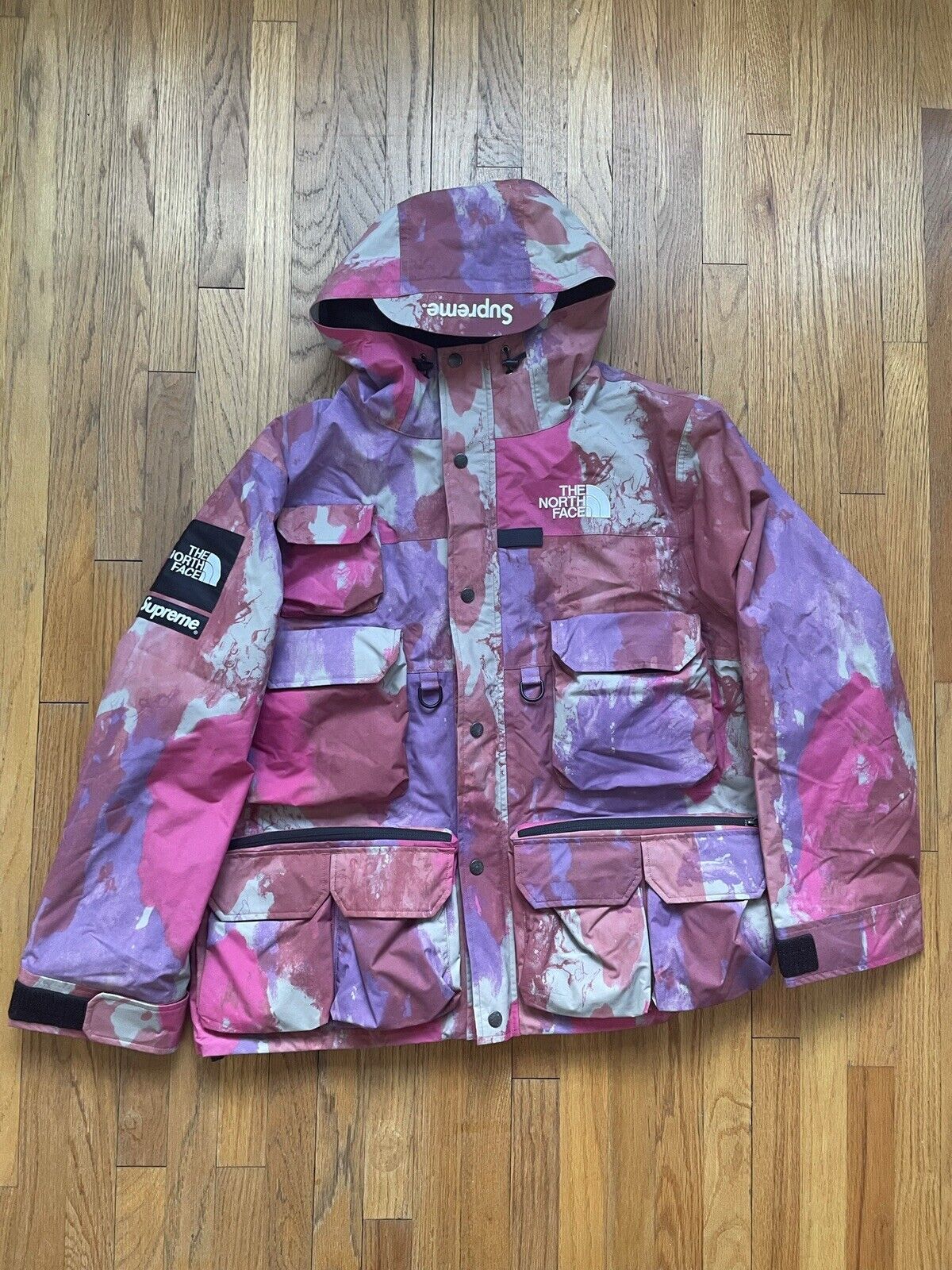 Supreme x North Face Cargo Large Jacket Multi Color Camo New York Box Logo  BOGO