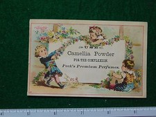 1870s-80s Peck's Camellia Powder for the Complexion Victorian Trade Card F29