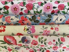 Bundle 4 * 25cm Square Cath Kidston Ditsy Mews Floral Field Flowers Strawberries