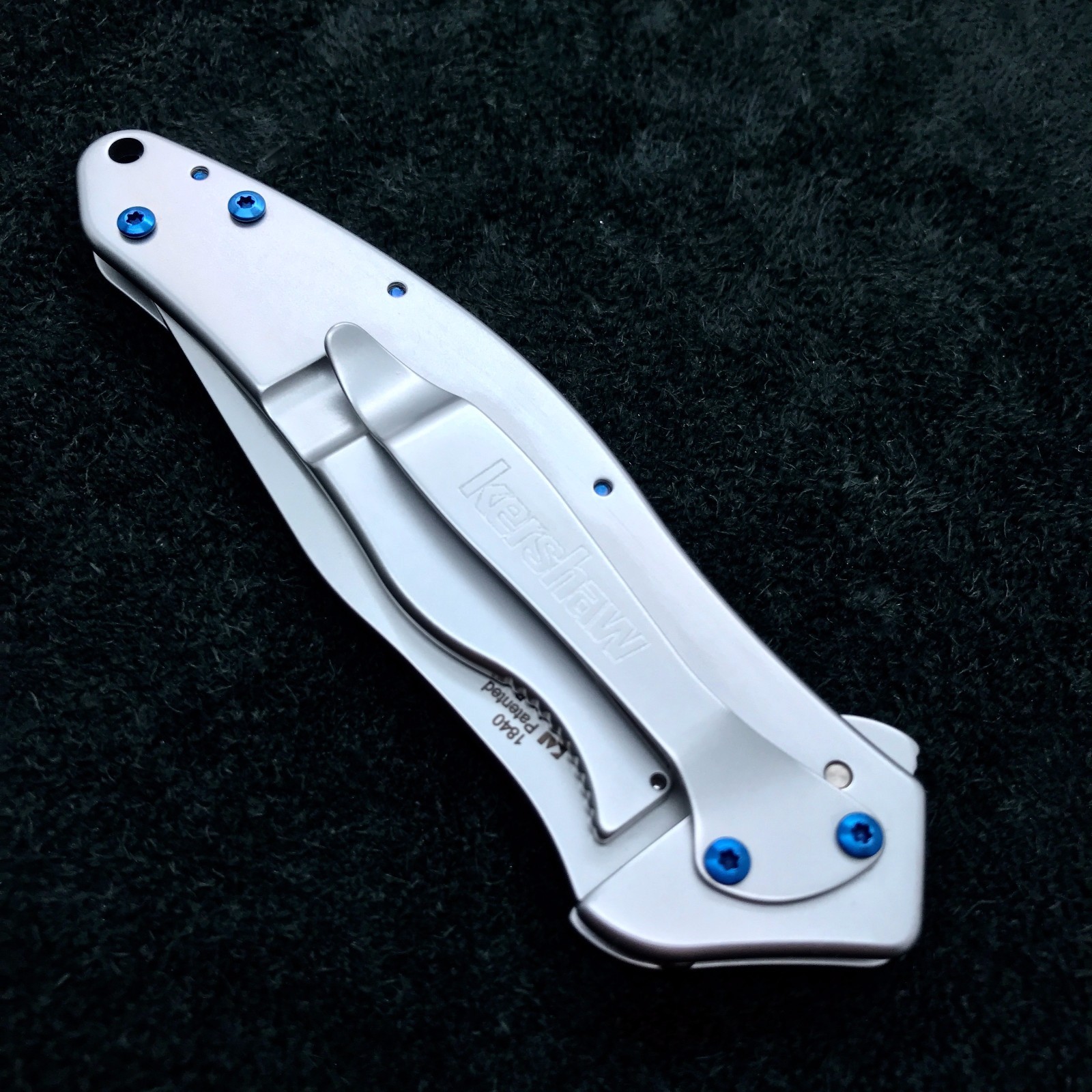 Blue Titanium Screw set for Kershaw Shallot Folder 1840 ( No Knife ) 