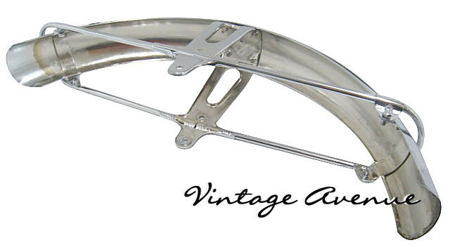 [FY5] BRAND NEW YAMAHA YDS3 YDS5 YM1 YM2 CHROME PLATED FRONT FENDER MUDGUARD