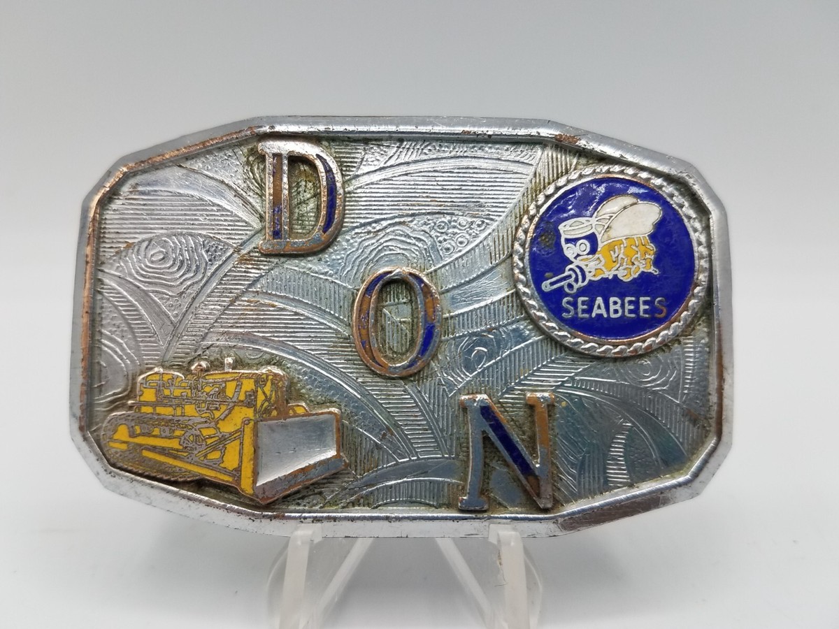 Boucle De Ceinture Vintage Bulldozer Déco TOM Seabees Par HOOK FAST - Occasion