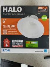 Eaton Halo 6" Direct Ceiling Mount Coilex Deep Baffle Downlight