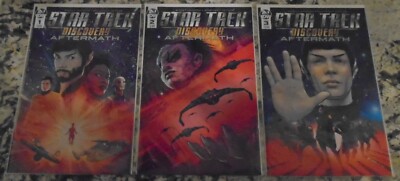 Star Trek Discovery AFTERMATH - Complete IDW Series Lot of 3 - 2019 - Very Fine+