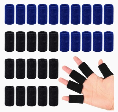 30 PCS Finger Sleeves Protectors, Sport Finger Sleeves Finger Splints Thumb Fing