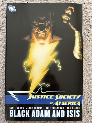 JUSTICE SOCIETY OF AMERICA BLACK ADAM AND ISIS HARDCOVER BOOK Ordway 2008 DC