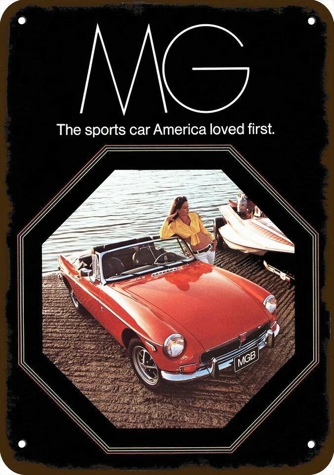 METAL SIGN - 1950 MG Midget - Vintage Look Reproduction