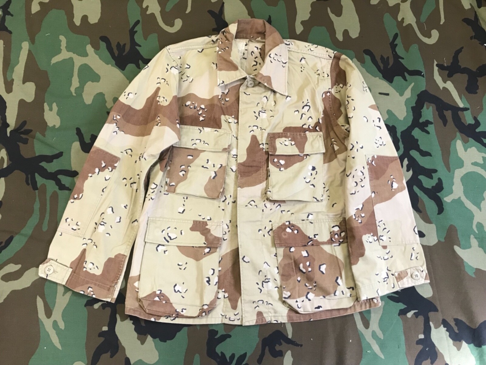 DESERT STORM BDU SHIRT COAT CAMOUFLAGE DESERT 6 COLOR NSN 8415-01 