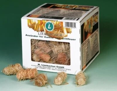 LIENBACHER Anzünder Kaminanzünder Feuerbällchen Grillanzünder für Grill-und Kaminfeuer 1 kg