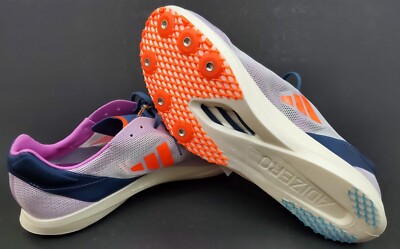 New Adidas Adizero Avanti TYO \'Dash Grey Beam Orange\' Size 12 GX6678 Adidas Adizero Avanti TYO Track Cleats, Dash Grey/Beam  main image 4