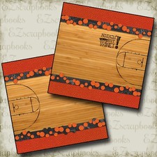 Basketball Court NPM - 2 Premade Scrapbook Pages - EZ Layout 2261