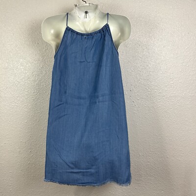 chinese dress ladies Chambray Dress | Faded Indigo | Made in the USA