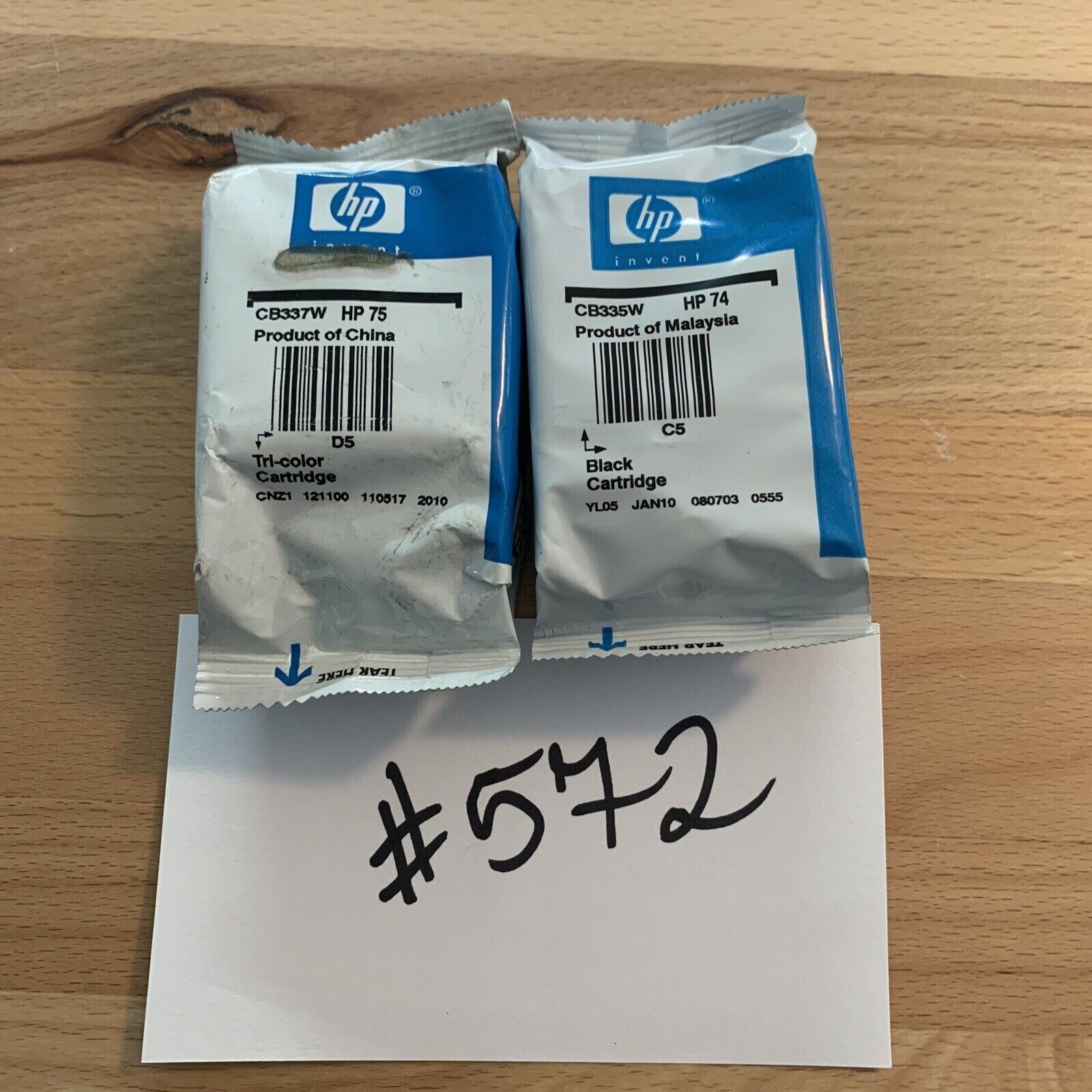 GENUINE NEW HP 74/75 (CB335WN/CB337WN) Ink Cartridge 2-Pack | eBay