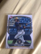623-2 2023 Bowman Baseball Eric Brown Jr Milwaukee Brewers