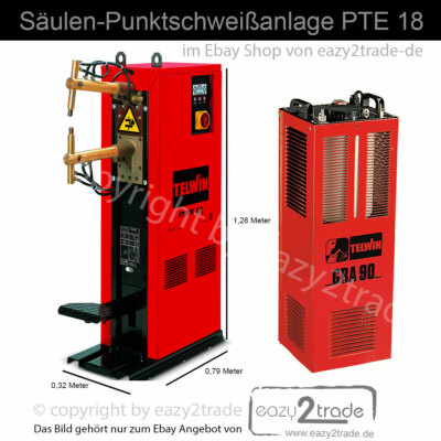 Säulen Punktschweißgerät Anlage Maschine inkl. Kühleinheit 400V Serienfertigung