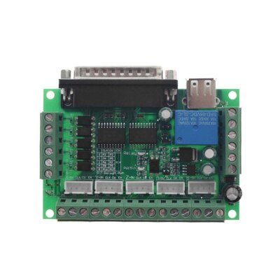 1pcs MACH3 Engraving machine 5 Axis CNC Breakout Board With Optical Coupler