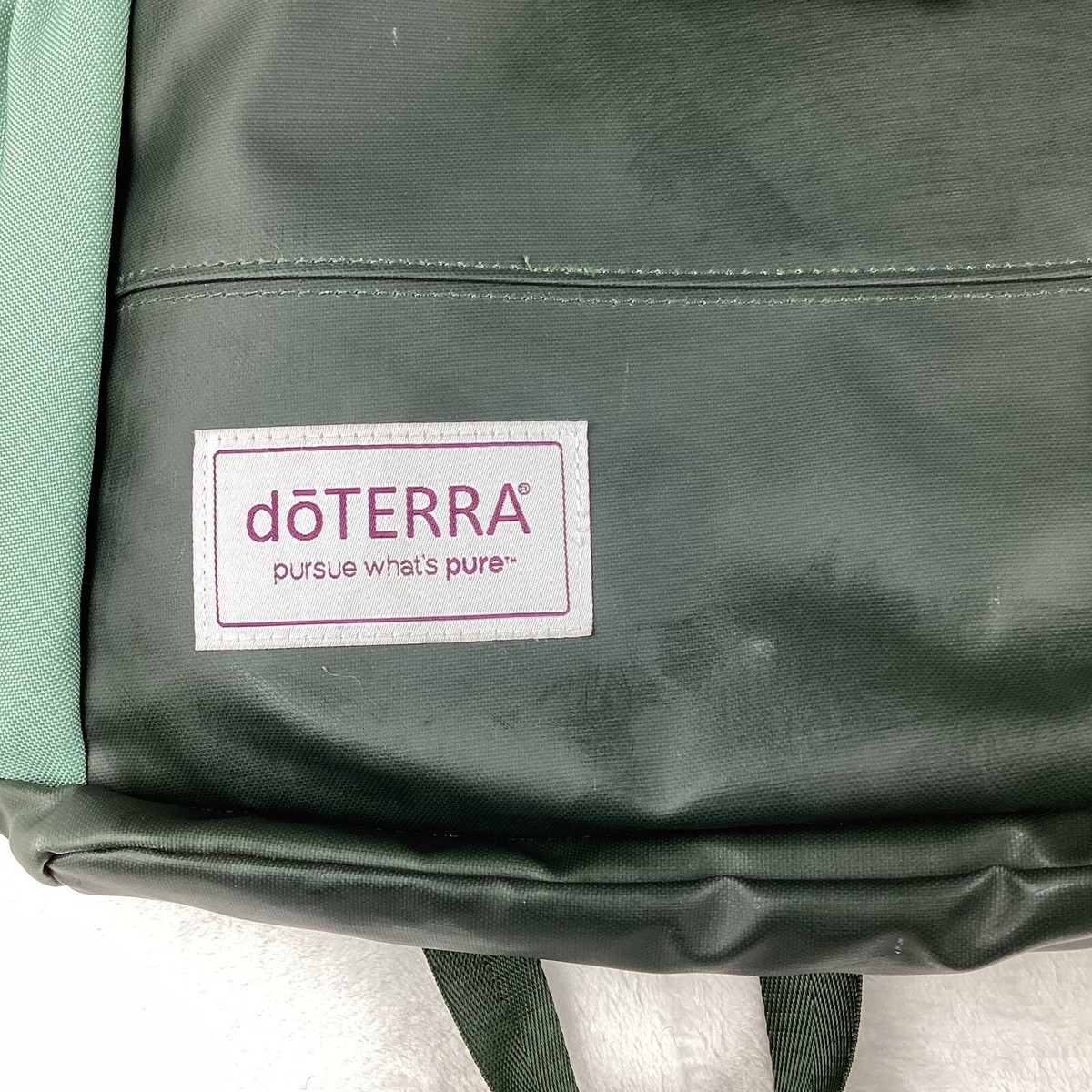 Doterra Backpack Bag Green Made from Recycled Water Bottles Eco