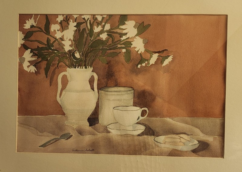 Framed Watercolor Painting By Ruthann Futrell 12x17 Frame Is 18x24 Simple Things