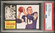 1962 Topps #90 Fran Tarkenton RC PSA 3 Minnesota Vikings HOF Univ. of Georgia