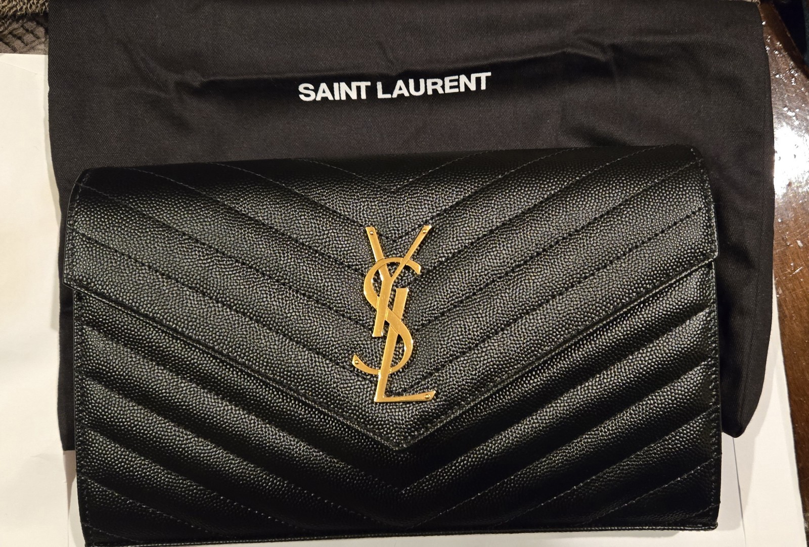 Borsa a tracolla Saint Laurent Monogram Matelassé donna catena 377828 BOW01 1000