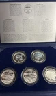 1981 Bunker Hill Mining 5 Oz .999 SILVER Medallion Set Gem SEE PICTURES