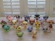 LITTLEST PET SHOP Lot of 20 Animals  Dog, Monkeys, Butterfly, Bunny, Lizard  