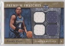 2006 Ultimate Collection Premium Gold Quad Swatches 17/75 Randy Foye #PR-RF 3f2