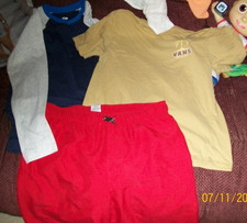 BOYS CLOTHING LOT SIZE 14/16  3 PCS PRE-OWNED NICE Swimsuit/ Vans /Old Navy
