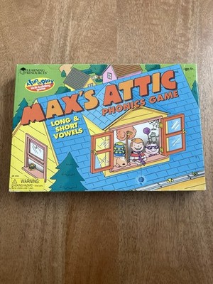 SALE! Max's Attic Phonics Game Long & Short Vowels Ages 6-Up Complete