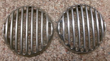 1936 Ford Car Horn Cover Grill Pair Originals Coupe Sedan Roadster Patina 1936 Ford Car Horn Cover Grill Pair Originals Coupe Sedan Roadster Patina