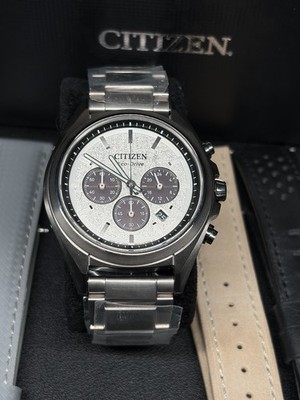 Citizen Attessa Titanium Silver Snowflake Dial CA4390-55A Made In Japan +Extras