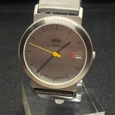Braun AW22 3812 Wristwatch Quartz Analog Round Stainless Steel 3ATM Japan Work