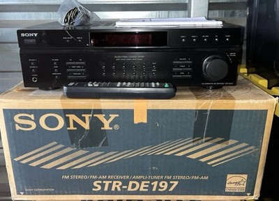 Sony STR-DE197 AV Stereo Recv Digital AM FM Power Tested W/Remote Box Bundle