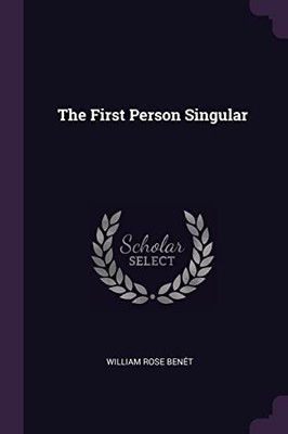 Bent - First Person Singular - New paperback or softback - 86 - X555z