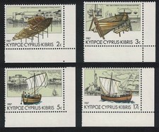Cyprus Voyage of 'Kyrenia II' replica of ancient ship 4v Corners 1987 MNH