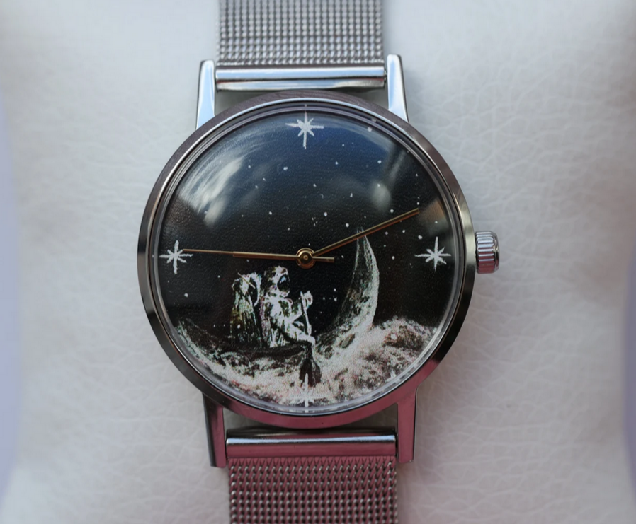 Vimpel de Spaces Slim Wrist Watch Soviet Men's Vintage Mechanical Watch USSR