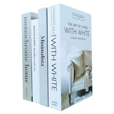 Decorative Faux Books 4 PCS Fake Book for Home Decor Aesthetic Coffee Table