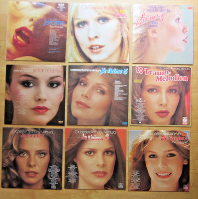 LP Sammlung Je t'aime 1-9  Anthony Ventura 9 LP's Vinyl Schallplatten, neuwertig