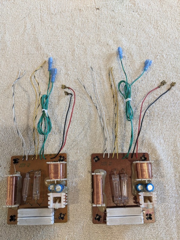 Original Pair of JBL LC312 Speaker Crossover Networks
