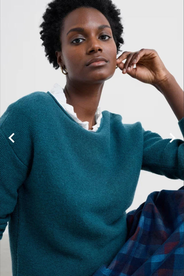 Seasalt Cornwall merino wool rich Jumper size 8/10/12/14/16/18/20/22 - Image 3 of 4