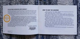 Nintendo NES Instruction Manual Gyruss