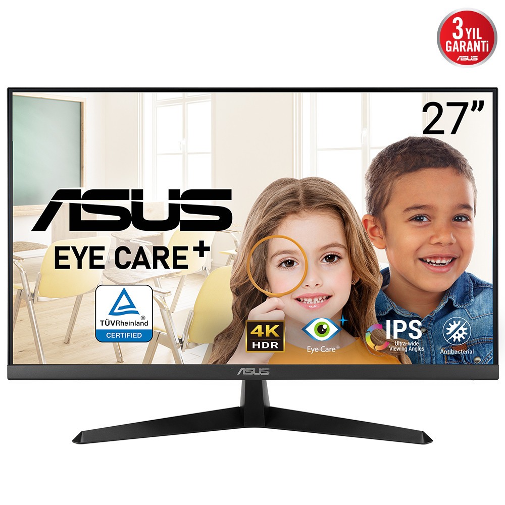 ASUS VY27UQ Monitor PC 68,6 cm (27") 3840 x 2160 Pixel 4K Ultra HD LCD Nero