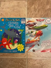  Two children Stickers Books ,used But still good too used .