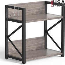 2 Tier Countertop Organizer Storage Rack Kitchen Bathroom Office Shelf New
