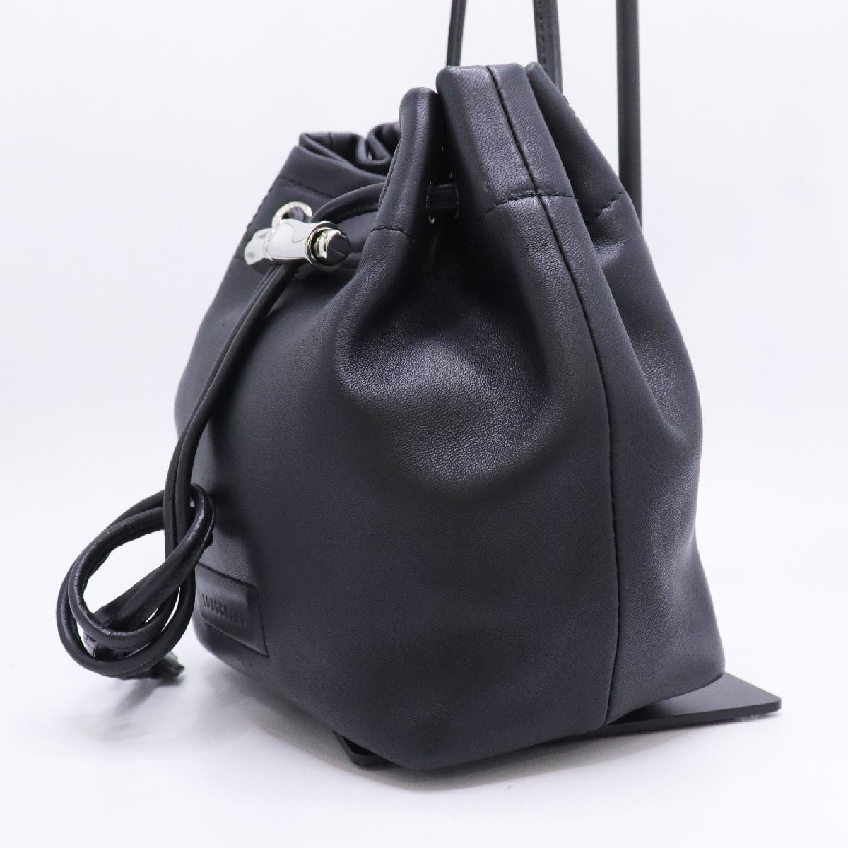 Authentic   Longchamp Drawstring Bucket Bag Rosea… - image 3