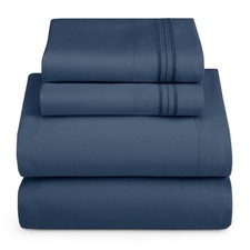 Hearth Harbor Hearth Harbor Queen Size Sheets - 4 Piece Bed Sheet Set Hotel