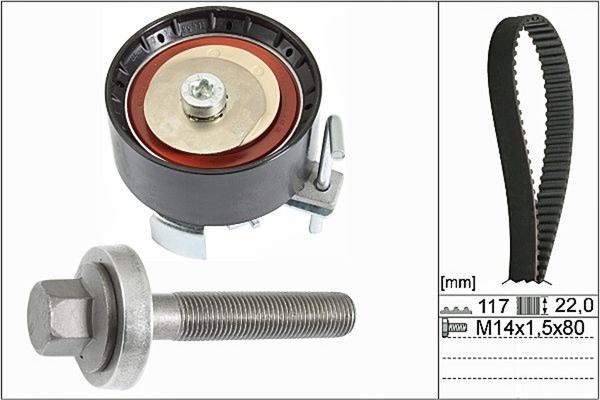 Hepu Zahnriemensatz 20-1836 FüR Ford Kuga 2 DM2 Focus 3 Turnier MAX DXA CB7 CEU-image