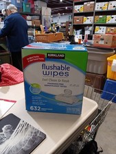 Kirkland Signature Moist Flushable Alcohol Free Wipes, 632 Wipes